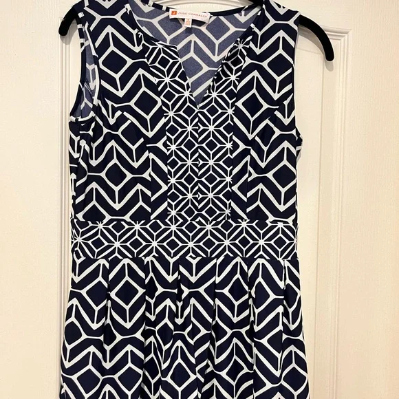 JUDE CONNALLY - blue and white dress - small - Picture 2 of 11